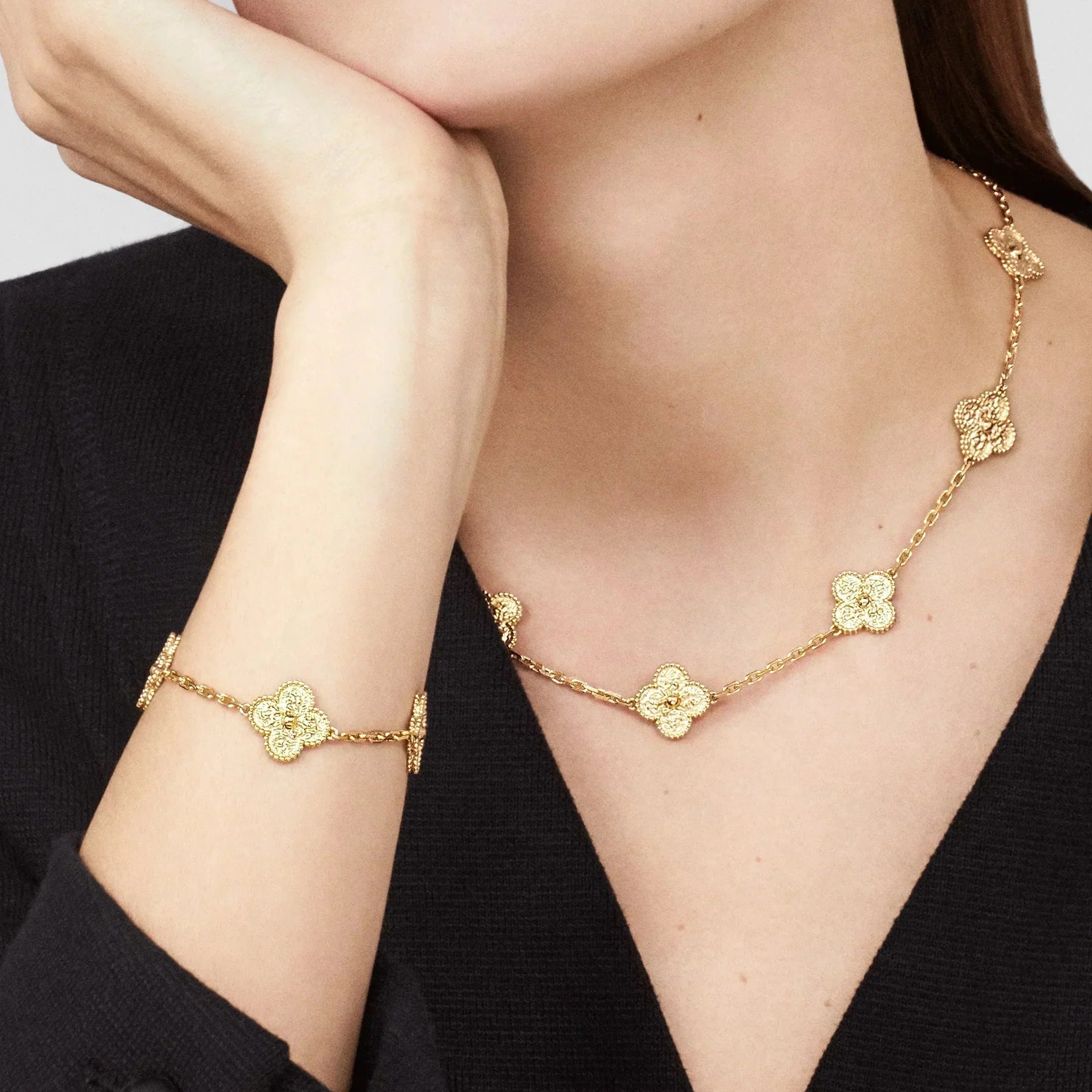 CLOVER | Naszyjnik 10 Motive Gold
