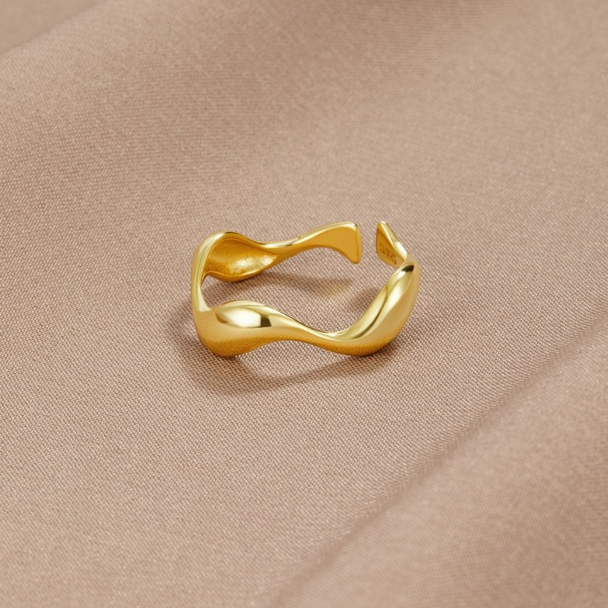 Pierścionek 18K Gold Wave