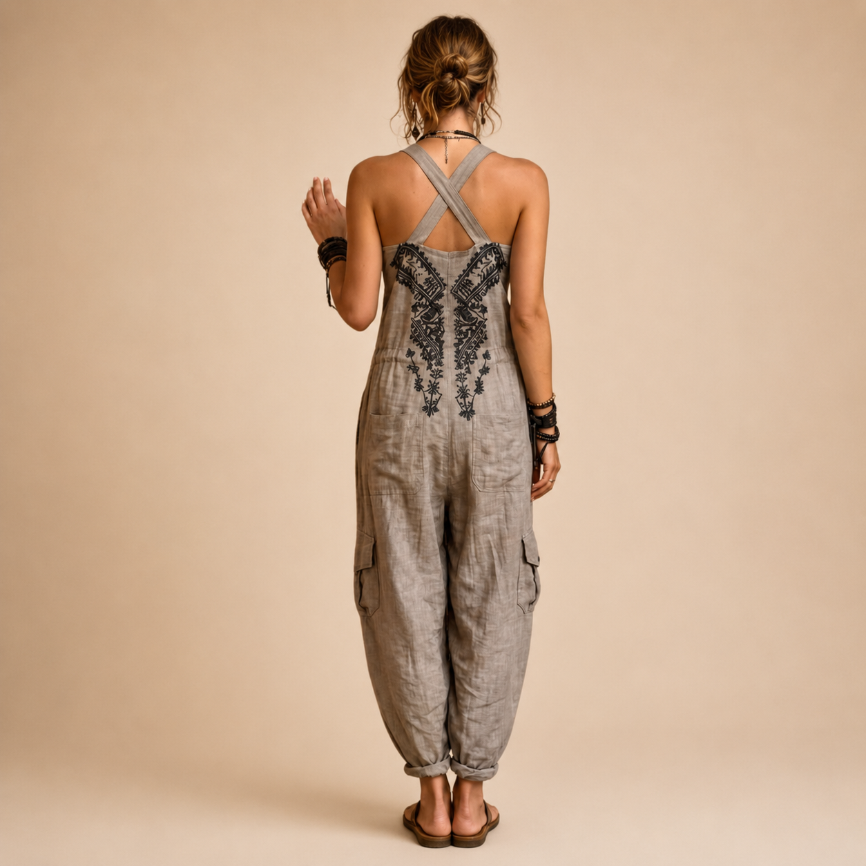Eliza | Haftowany Kombinezon Boho