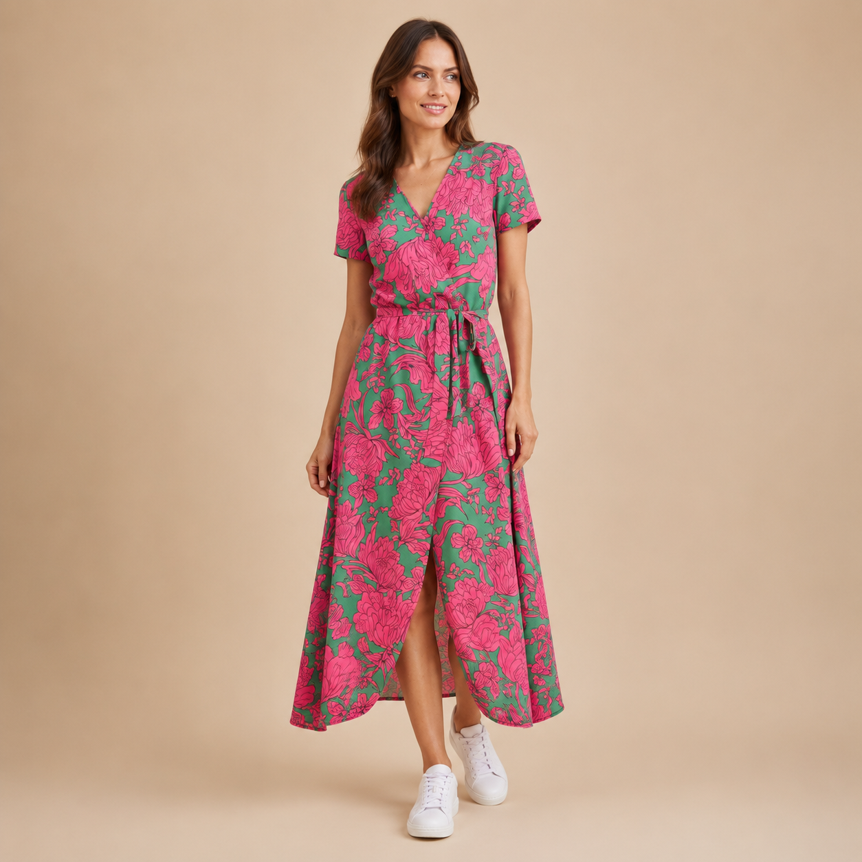 Zofia | Elegancka Sukienka Kopertowa
