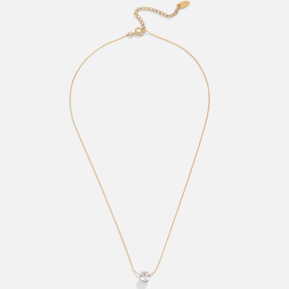 Naszyjnik Dainty Round Crystal