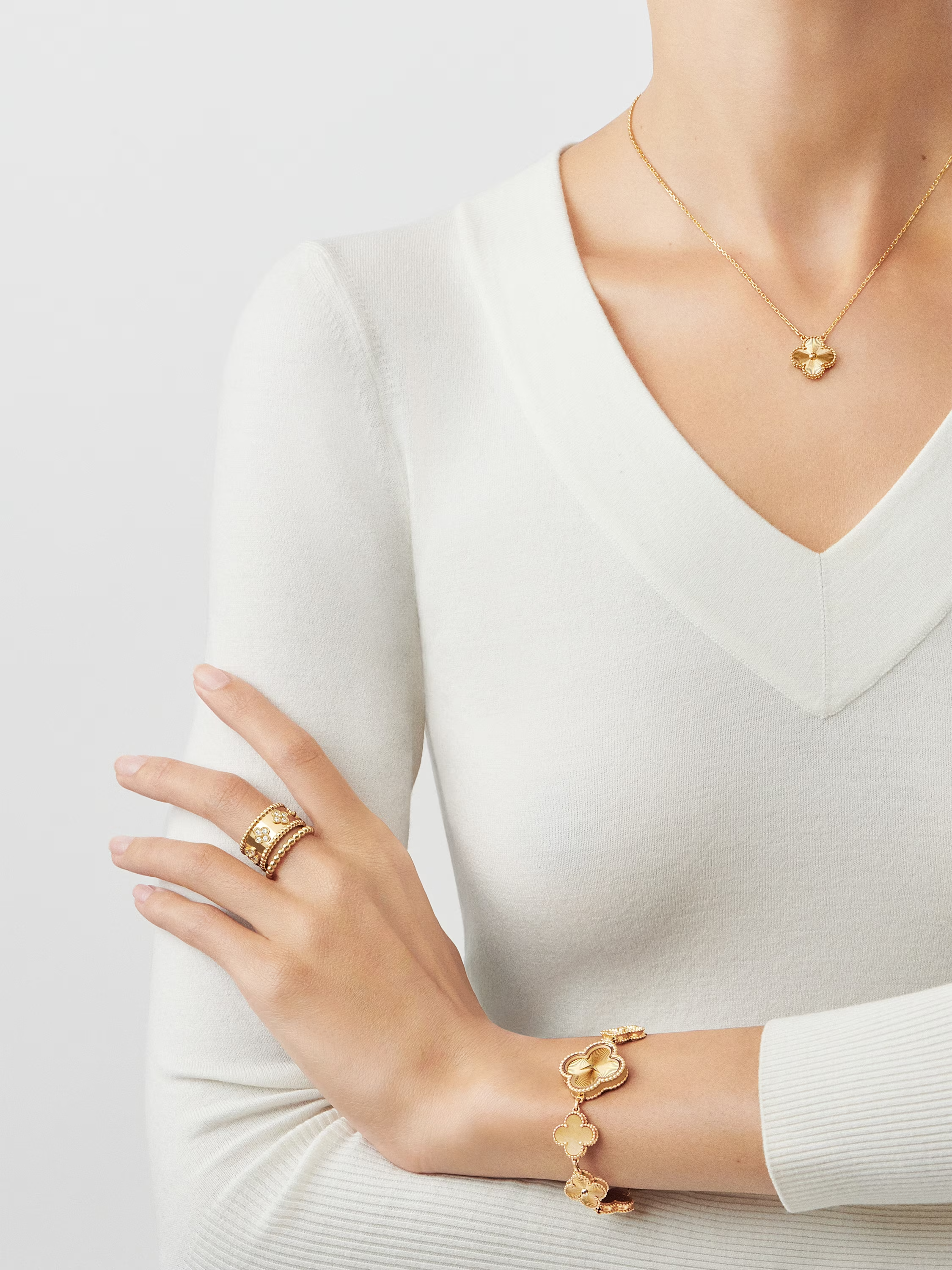 CLOVER | Naszyjnik Gold