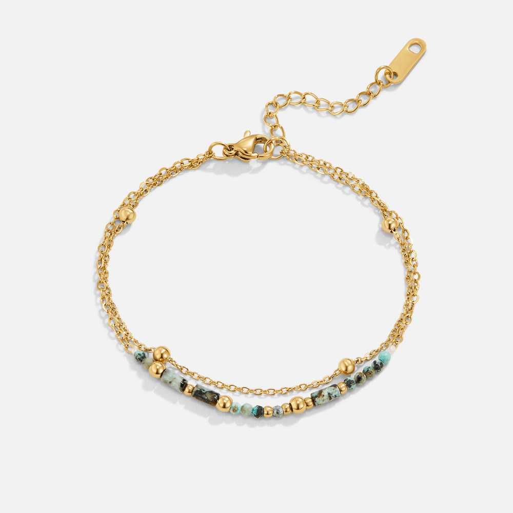 Bransoletka Layered Stone Beads