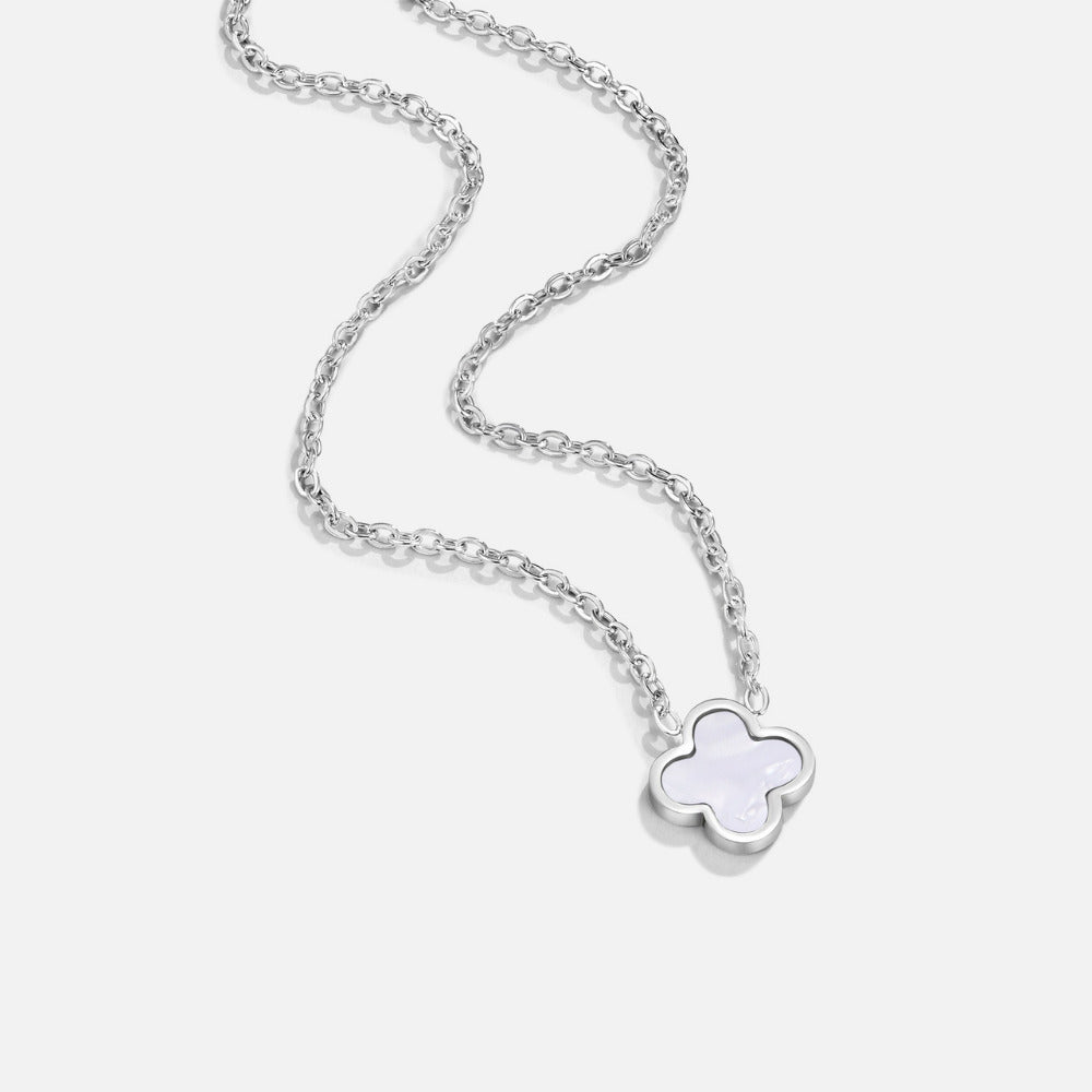 Naszyjnik Silver White Clover