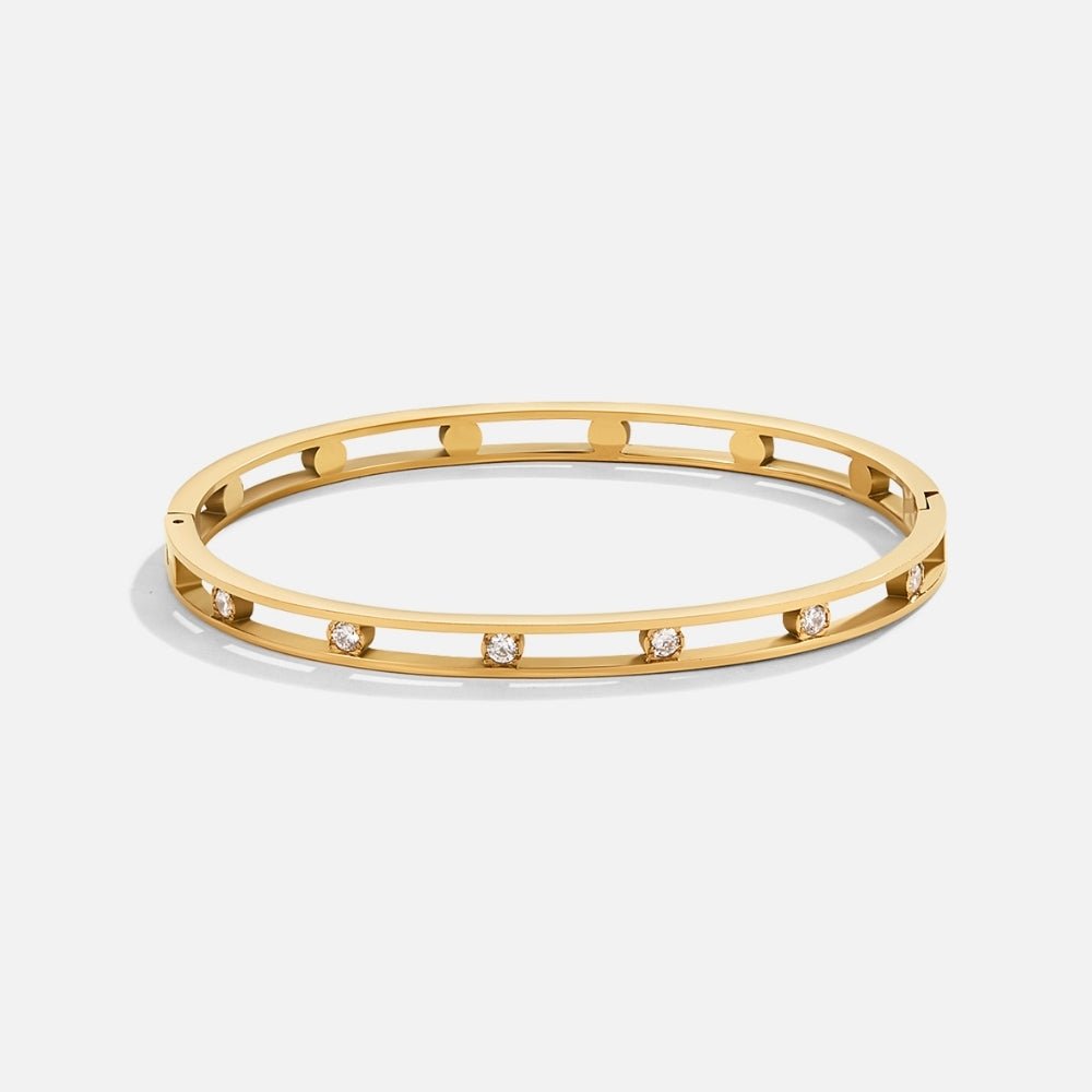 Bransoletka Sofia Crystal & Gold Bangle