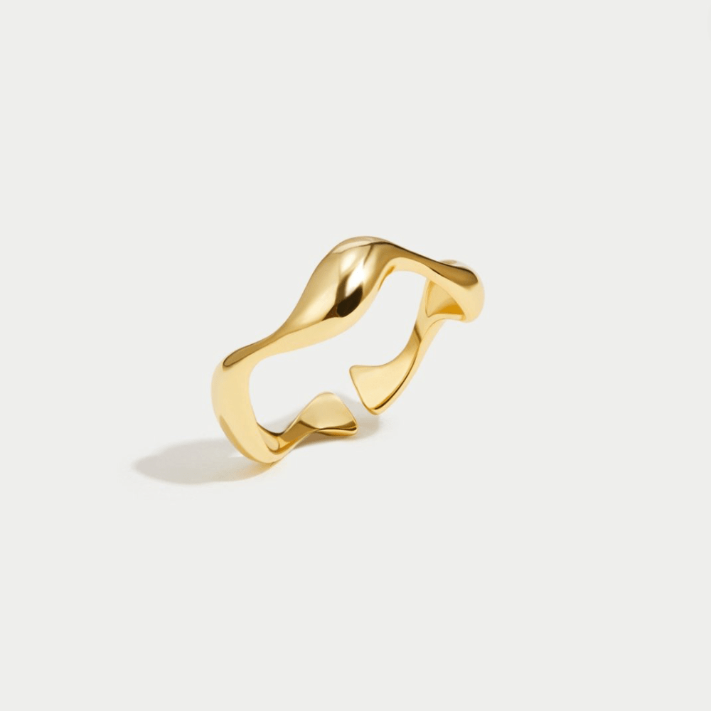 Pierścionek 18K Gold Wave