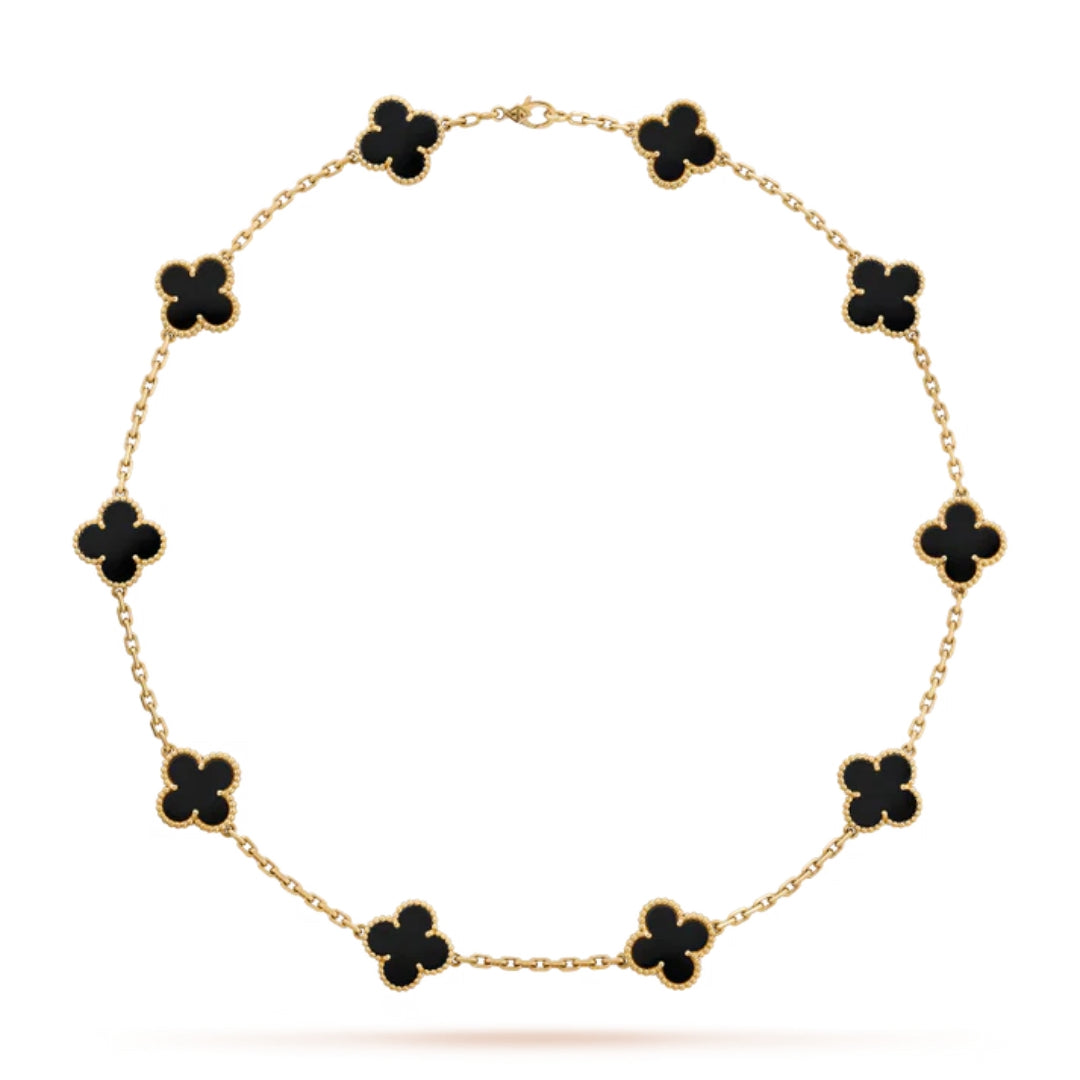CLOVER | Naszyjnik 10 Motive Black
