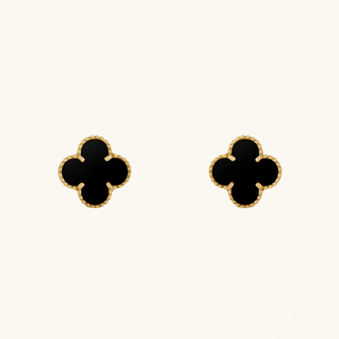 CLOVER | Kolczyki Black