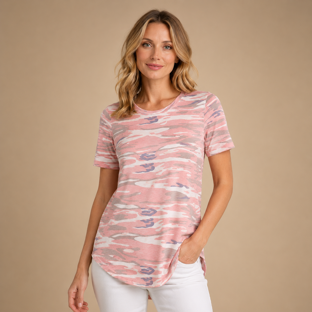 Felicja | Bawełniany T-shirt z krótkim rękawem i luźnym fasonem