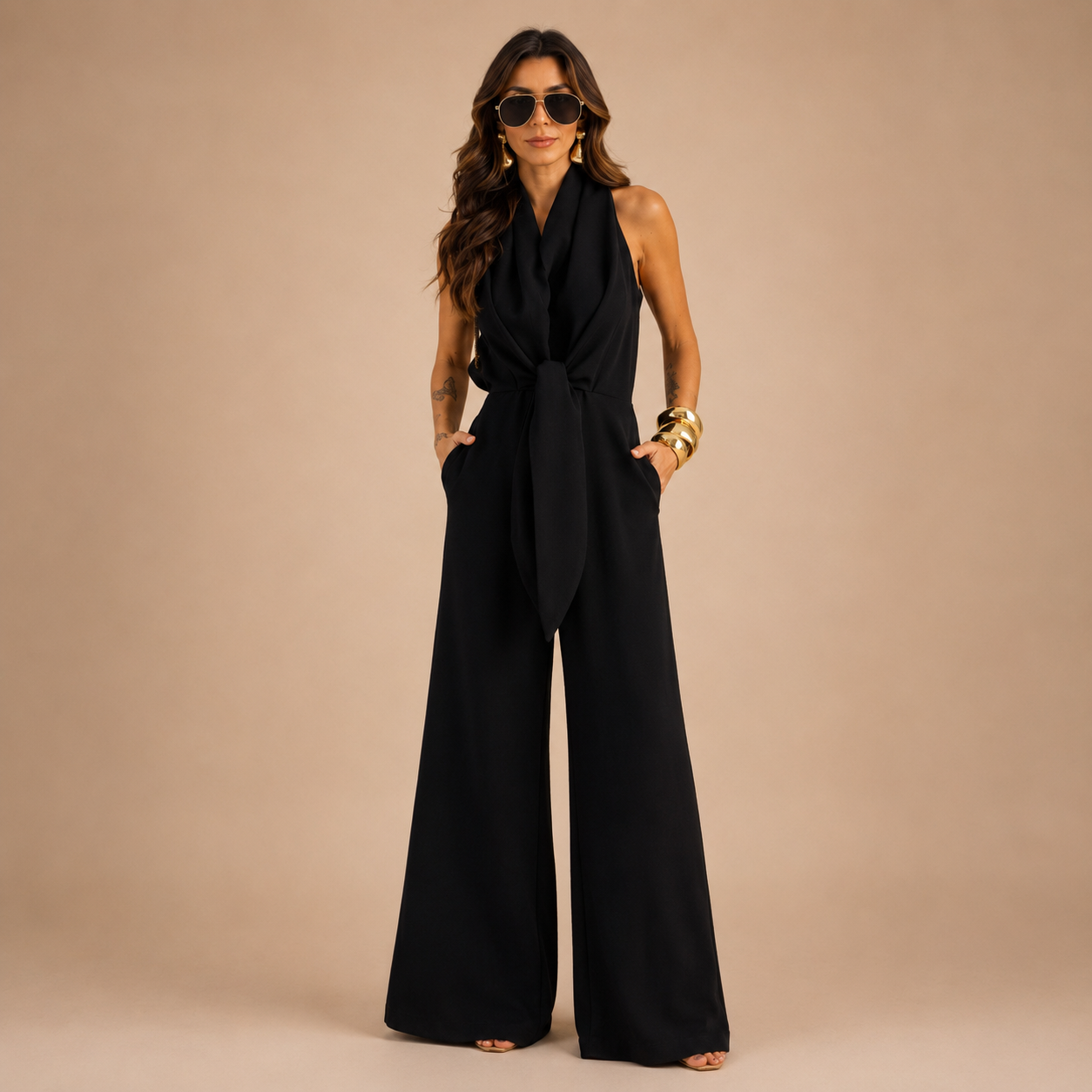 Weronika | Elegancki Kombinezon Maxi