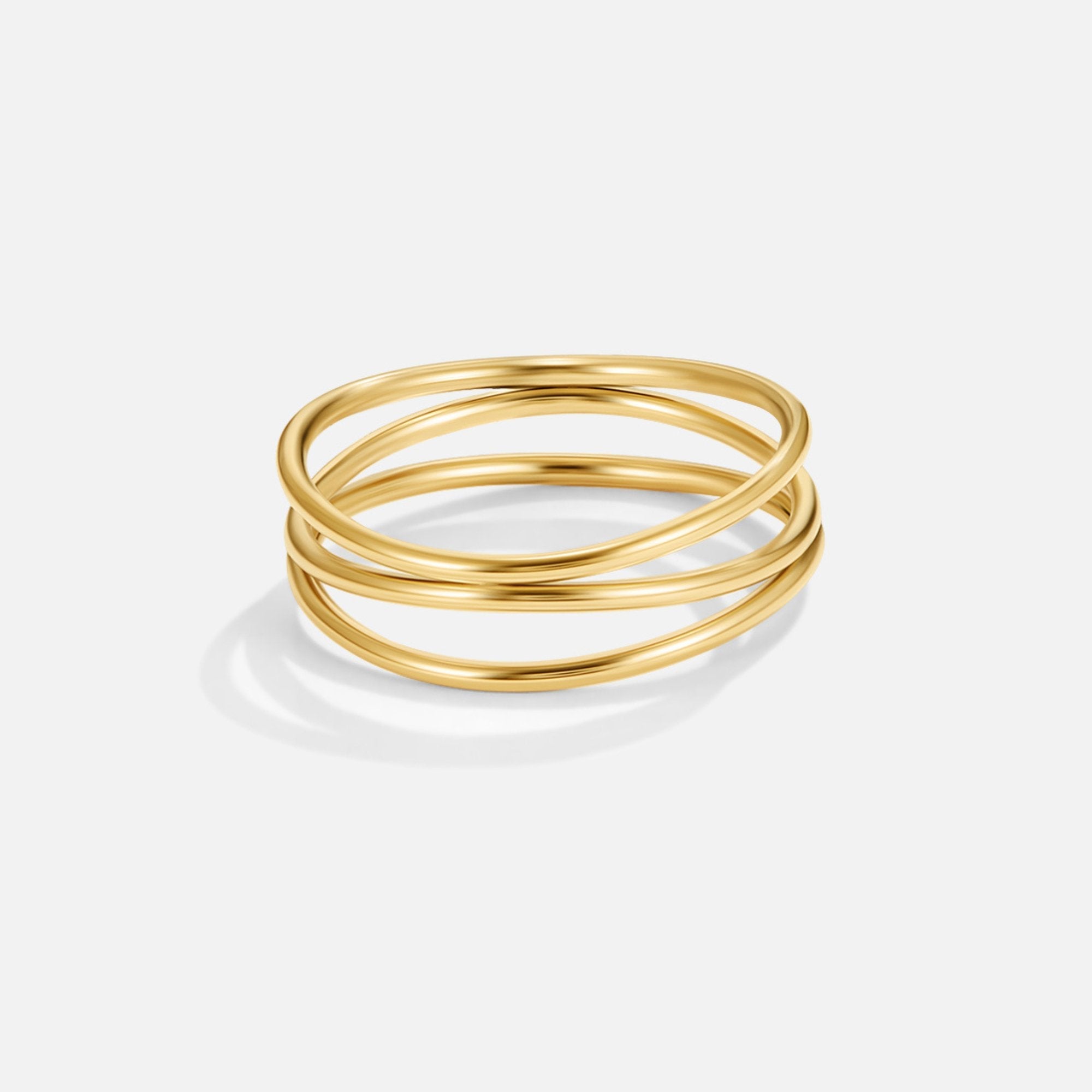 Pierścionek nieskończoności Gold Infinity