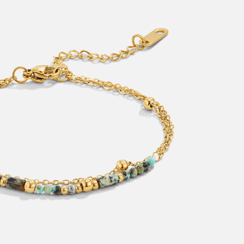 Bransoletka Layered Stone Beads