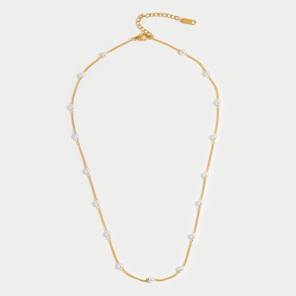 Naszyjnik perłowy Nura 18K Gold