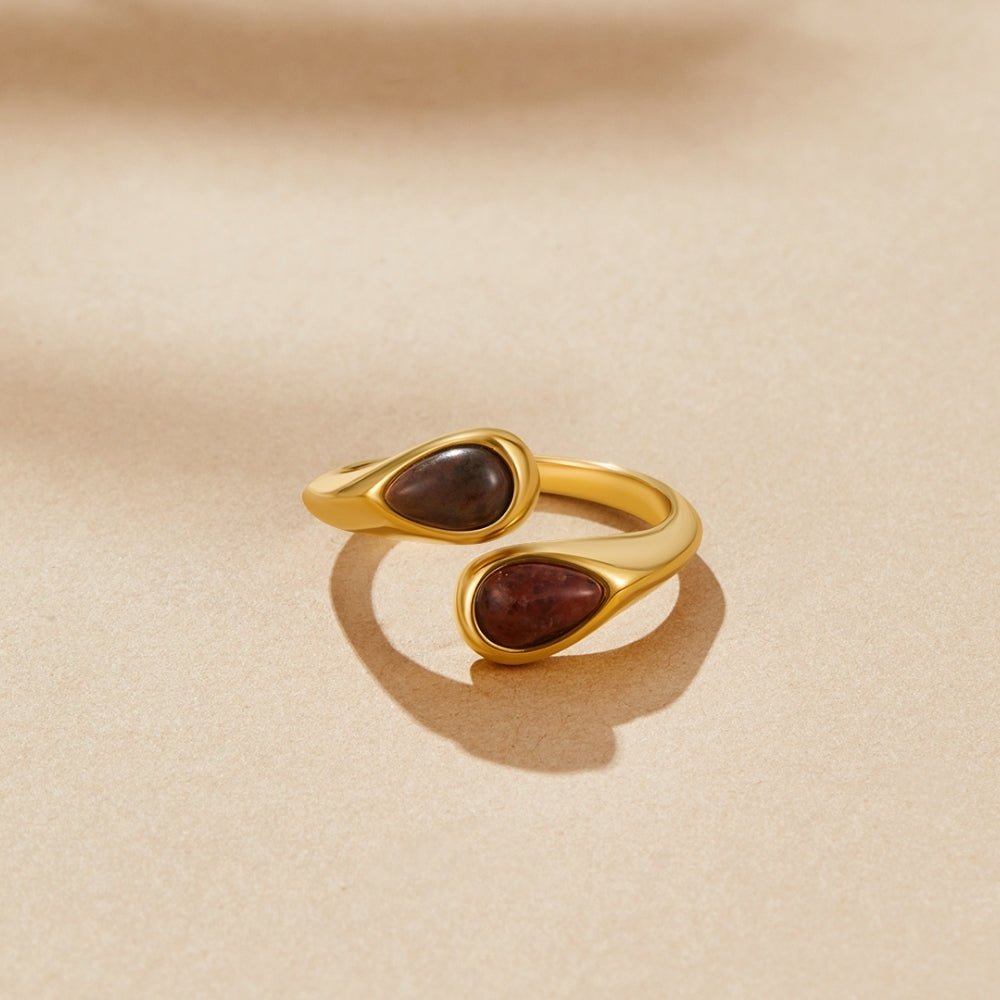 Pierścionek Tiger Eye – wrap z kamieniem tygrysim